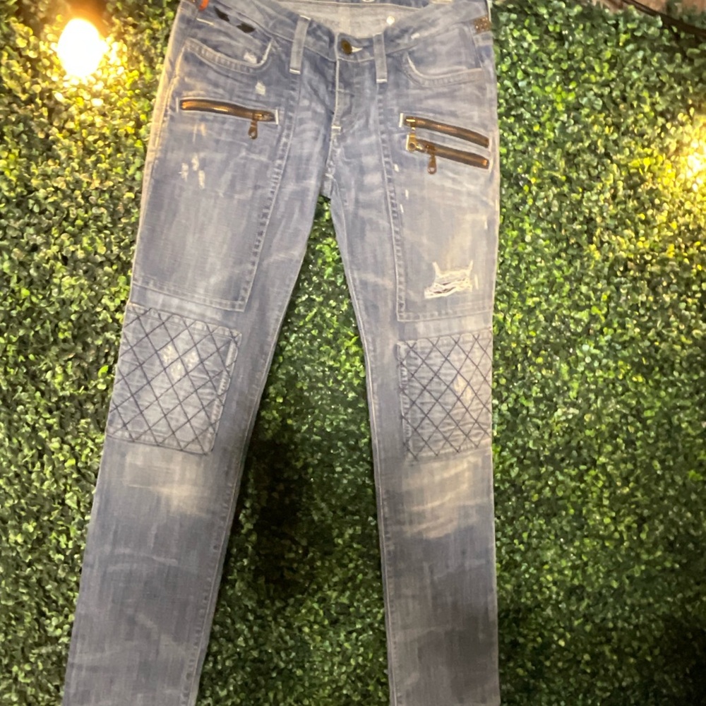 Robin's Jean Distressed Blue Skinny Jeans